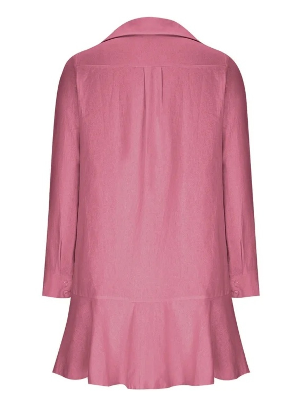 Tahari Rose Pink Button Detail Tunic - Picture 2 of 8